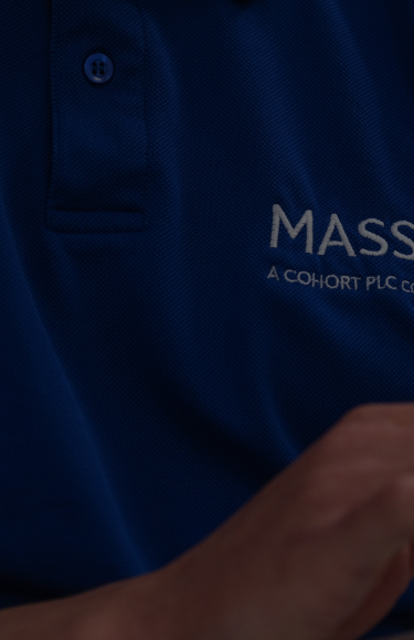 MASS logo on t-shirt