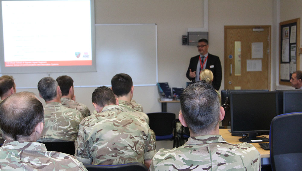 UK Military electronic warfare training day with MASS