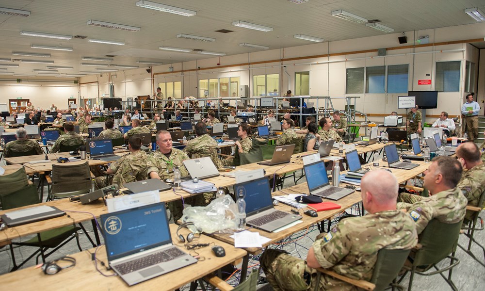 UK Military electronic warfare training day with MASS