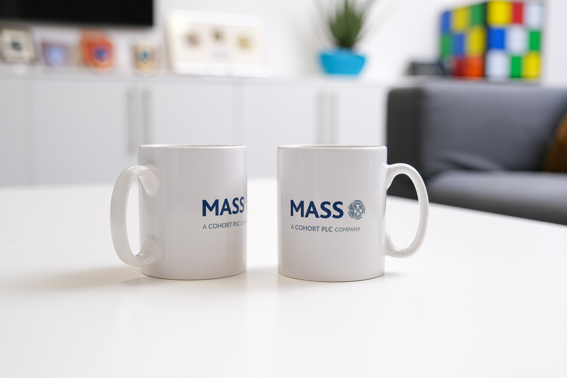 MASS branded cups